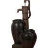 Online Dobar Großer Design-Gartenbrunnen mit Handpumpe 47,5 cm x 38,5 cm x 84 cm