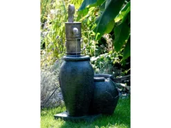 Online Dobar Großer Design-Gartenbrunnen mit Handpumpe 47,5 cm x 38,5 cm x 84 cm