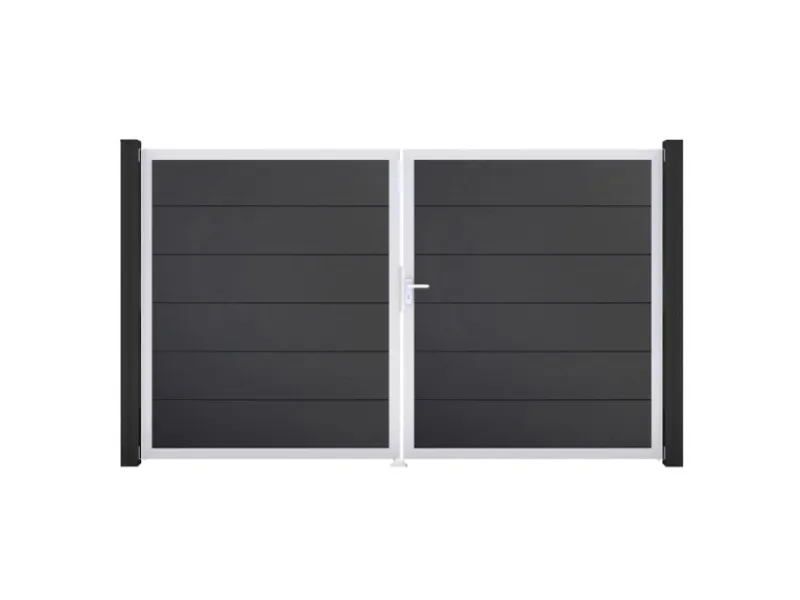 Hot GroJa Steckzaun Tor BasicLine DIN Rechts EV1 Anthrazit