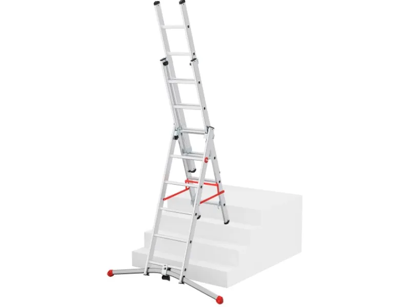 Hailo Alu-Kombileiter S100 Profi Lot 287 cm x 122 cm x 118 cm Aluminium