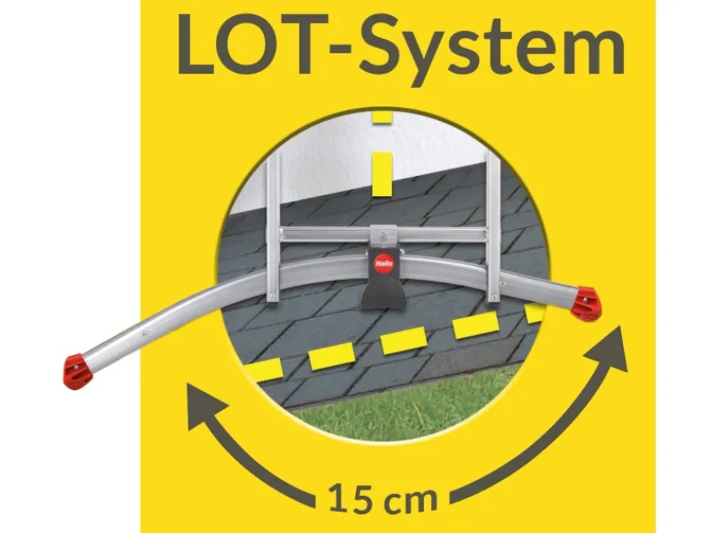 Hailo Alu-Kombileiter S100 Profi Lot 287 cm x 122 cm x 118 cm Aluminium