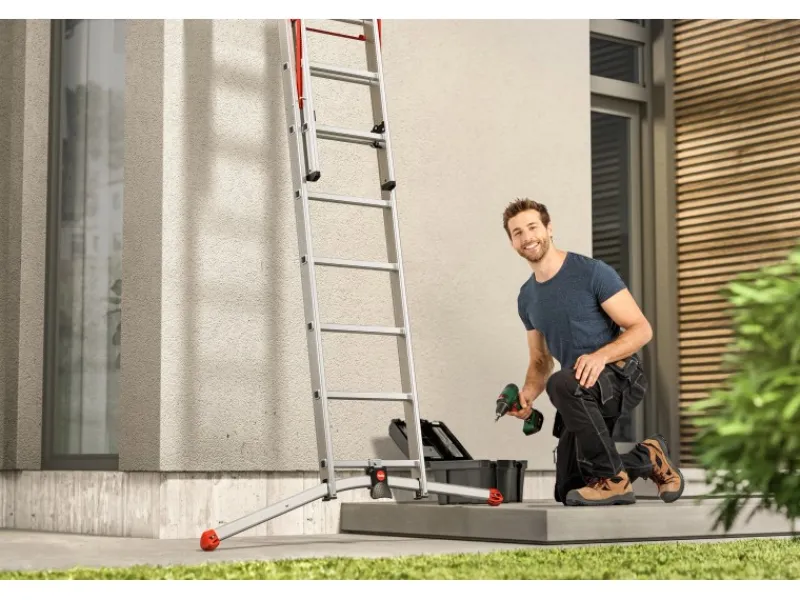 Hailo Alu-Kombileiter S100 Profi Lot 287 cm x 122 cm x 118 cm Aluminium