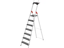 Sale Hailo Alu-Sicherheits-Stehleiter L100 TopLine 7-stufig