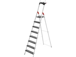 Discount Hailo Alu-Sicherheits-Stehleiter L100 TopLine 8-stufig