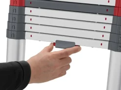 Sale Hailo Alu-Teleskopleiter T100 FlexLine 265 cm x 46 cm x 100 cm Aluminium