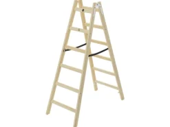 Hailo Holz-Doppelsprossenleiter H40 StandardLine 2 x 6 Sprossen