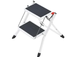 Outlet Hailo Klapptritt Mini Weiß-Anthrazit