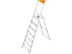 Hailo L58 Alu-Sicherheits-Stehleiter 7-stufig