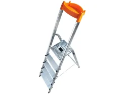 Hot Hailo L58 Alu-Sicherheits-Stehleiter 5-stufig