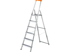 Hailo L58 Alu-Sicherheits-Stehleiter 6-stufig