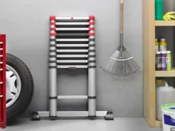 Clearance Hailo Sicherheits-Teleskopleiter FlexLine 320 Aluminium 11-stufig bis 150 kg