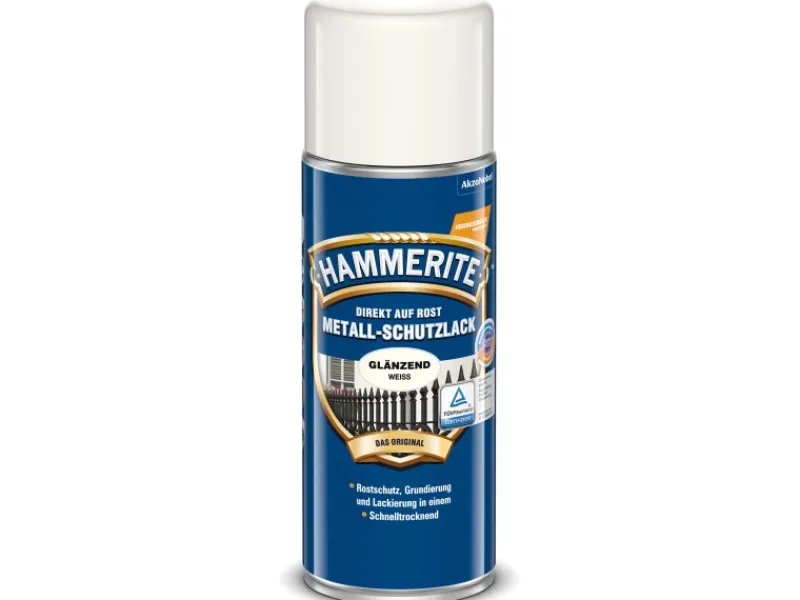 Hammerite Metall-Schutzlack Spray glänzend 400 ml Weiß