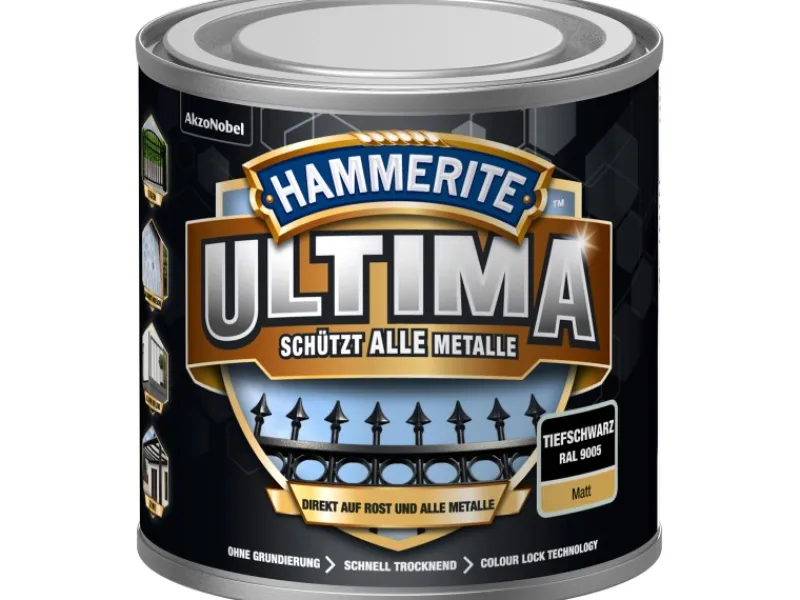 Hammerite Ultima Premium Metall-Schutzlack matt 250 ml