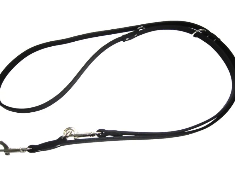 Sale Heim Hunde-Vorführleine Softleder Breite 14 mm Länge 300 cm Schwarz