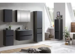 Held Möbel Unterschrank Salerno 40 cm matt Grau-