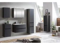 Held Möbel Unterschrank Salerno 40 cm matt Grau-