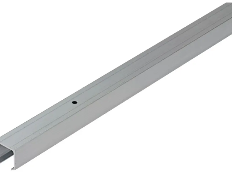 Clearance Hettich Laufprofil TopLine 8plus für eine Tür 80 kg Aluminium Silber eloxiert