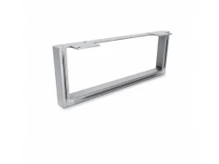 HEVVA Möbelbein GRAZ 15 cm Hoch 40 cm Tief 1 Stück Rohstahl-Klarlack