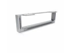 Outlet HEVVA Möbelbein GRAZ 10 cm Hoch 35 cm Tief 1 Stück Rohstahl-Klarlack Stahlfarben