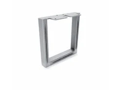 HEVVA Möbelbein GRAZ 20 cm Hoch 20 cm Tief 1 Stück Rohstahl-Klarlack