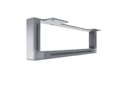 HEVVA Möbelbein GRAZ 15 cm Hoch 20 cm Tief 1 Stück Rohstahl-Klarlack