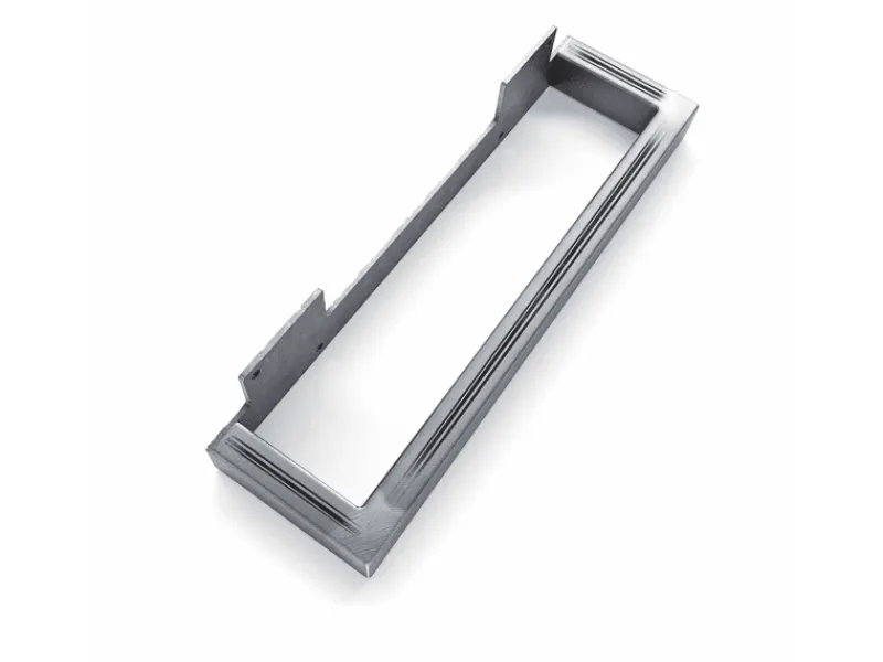 HEVVA Möbelbein GRAZ 15 cm Hoch 45 cm Tief 1 Stück Rohstahl-Klarlack