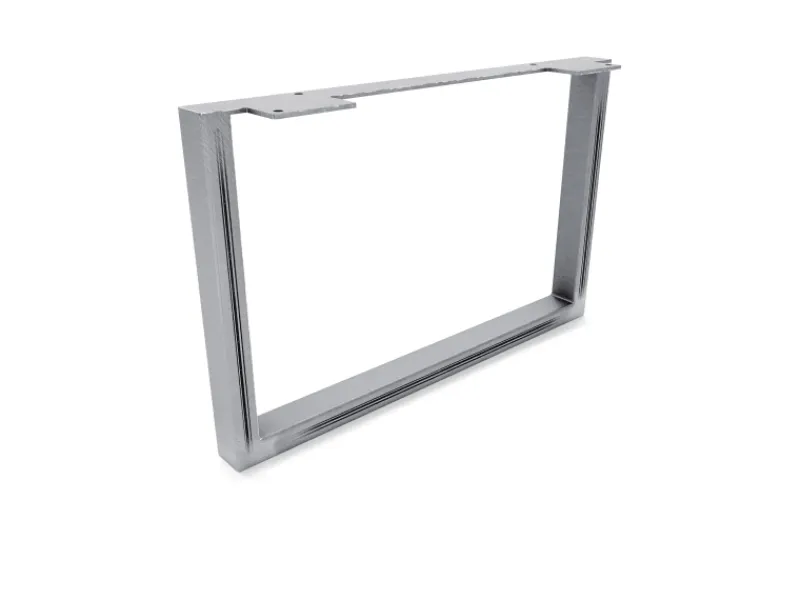 Sale HEVVA Möbelbein GRAZ 25 cm Hoch 40 cm Tief 1 Stück Rohstahl-Klarlack