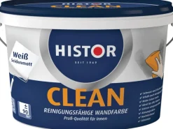 Clearance Histor Clean Wandfarbe Weiß seidenmatt 10 l