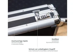 New HMF 14405-02 Alu Koffer Rasterschaumstoff 117 x 36 x 12 cm Schwarz