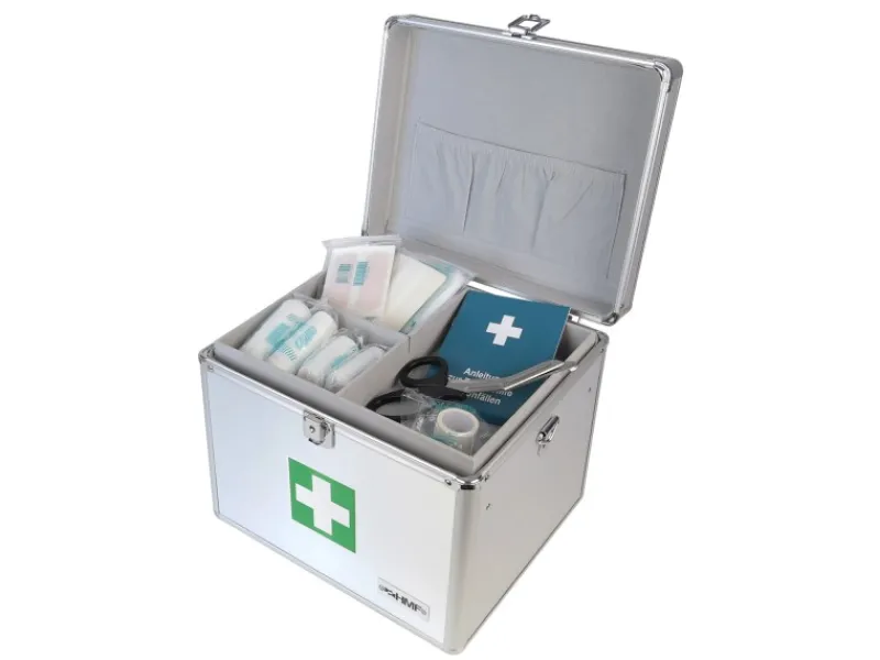 Hot HMF 14702-09 Alu Medizinkoffer Erste Hilfe Koffer Tragegriff 30 x 25 x 25 cm
