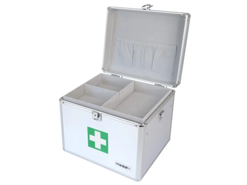 Hot HMF 14702-09 Alu Medizinkoffer Erste Hilfe Koffer Tragegriff 30 x 25 x 25 cm