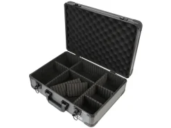 HMF 14502-02 Alu Transportkoffer Kamerakoffer Aufbewahrungskoffer Individuelle Facheinteilung 46 x 15 x 33 cm