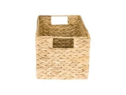 Sale HMF 37242 Aufbewahrungskorb Faltbarer Korb Geflochten Wasserhyazinthe Seegras Größe M 32 x 23 x 20 cm 2er Set