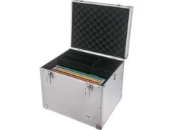 HMF 14812-02 Hängeregister Box Alukoffer DIN A4 Hängemappen 41 x 33 x 36 cm
