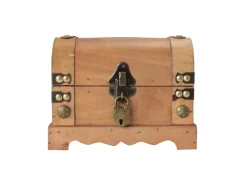 HMF 6414-50 Spardose Holz Schloss 18 x 12 x 14 cm Klein Namibia