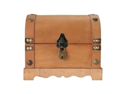 New HMF 6414-51 Spardose Holz Schloss 23 x 18 x 20 cm Groß Namibia