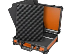 HMF 15502-18 Transportkoffer Rasterschaumstoff Universalkoffer 39 x 29 x 12 cm