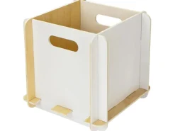 Hot HMF Aufbewahrungsbox 3740 Holz zum Zusammenstecken 25cm in Weiß