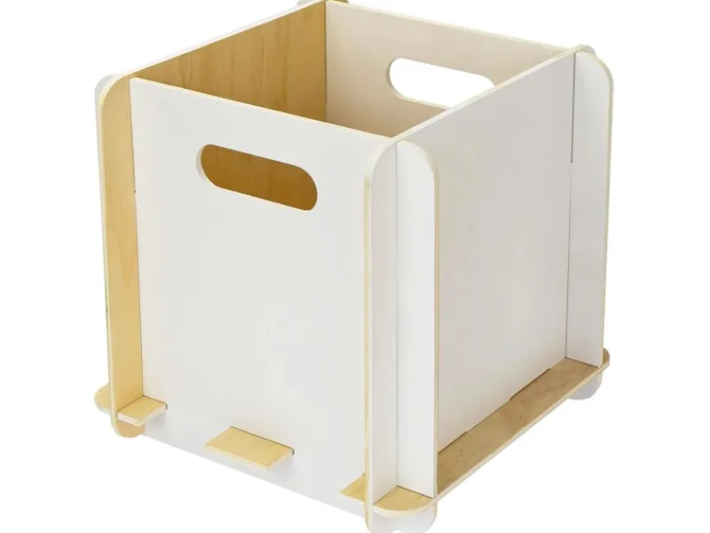 Hot HMF Aufbewahrungsbox 3740 Holz zum Zusammenstecken 25cm in Weiß
