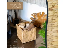 Outlet HMF Aufbewahrungskorb Korb Geflochten Wasserhyazinthe Seegras Kallax 32 x 34 x 32 cm 4er Set