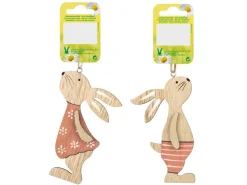 Discount Holzanhänger Hase 2-fach sortiert Holz