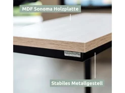 New holz4home Beistelltisch Eiche Sonoma MDF