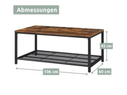 Sale holz4home Couchtisch Connie mit Gitterablage