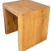 holz4home Massivholz Hocker Bank aus Eiche mit Baumkante XS