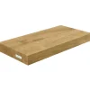 holz4home Schwebendes Wandregal aus Eiche 40cm Ohne Baumkante Natur