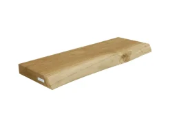 Online holz4home Schwebendes Wandregal aus Eiche 60cm mit Baumkante Natur