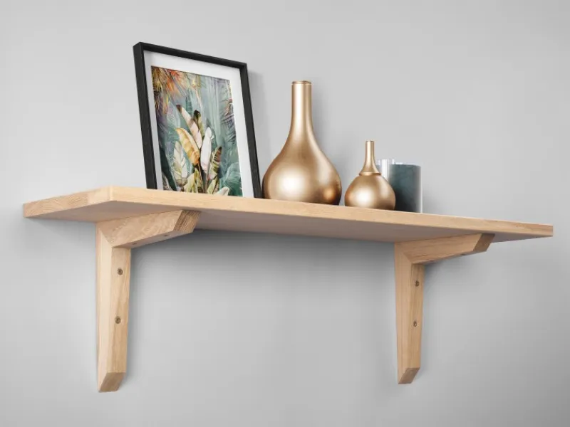 Holzkonsole Eiche 22,5 cm x 18 cm