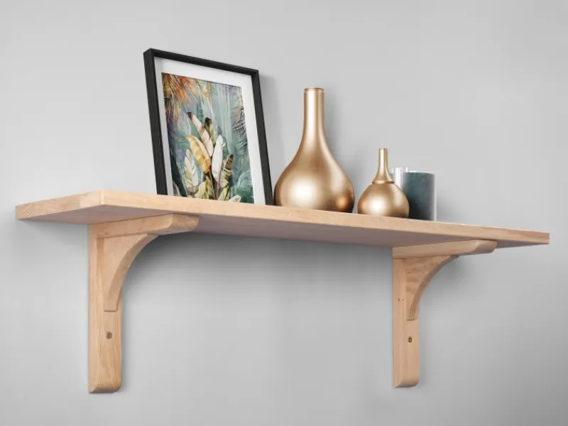 Outlet Holzkonsole Eiche 22 cm x 18 cm