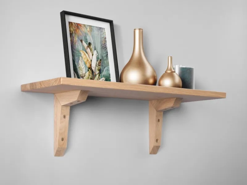 Holzkonsole Eiche 17,5 cm x 12,5 cm