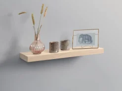 Hot Holz-Wandregal Carlton 3,8 cm x 60 cm x 24 cm Weiß